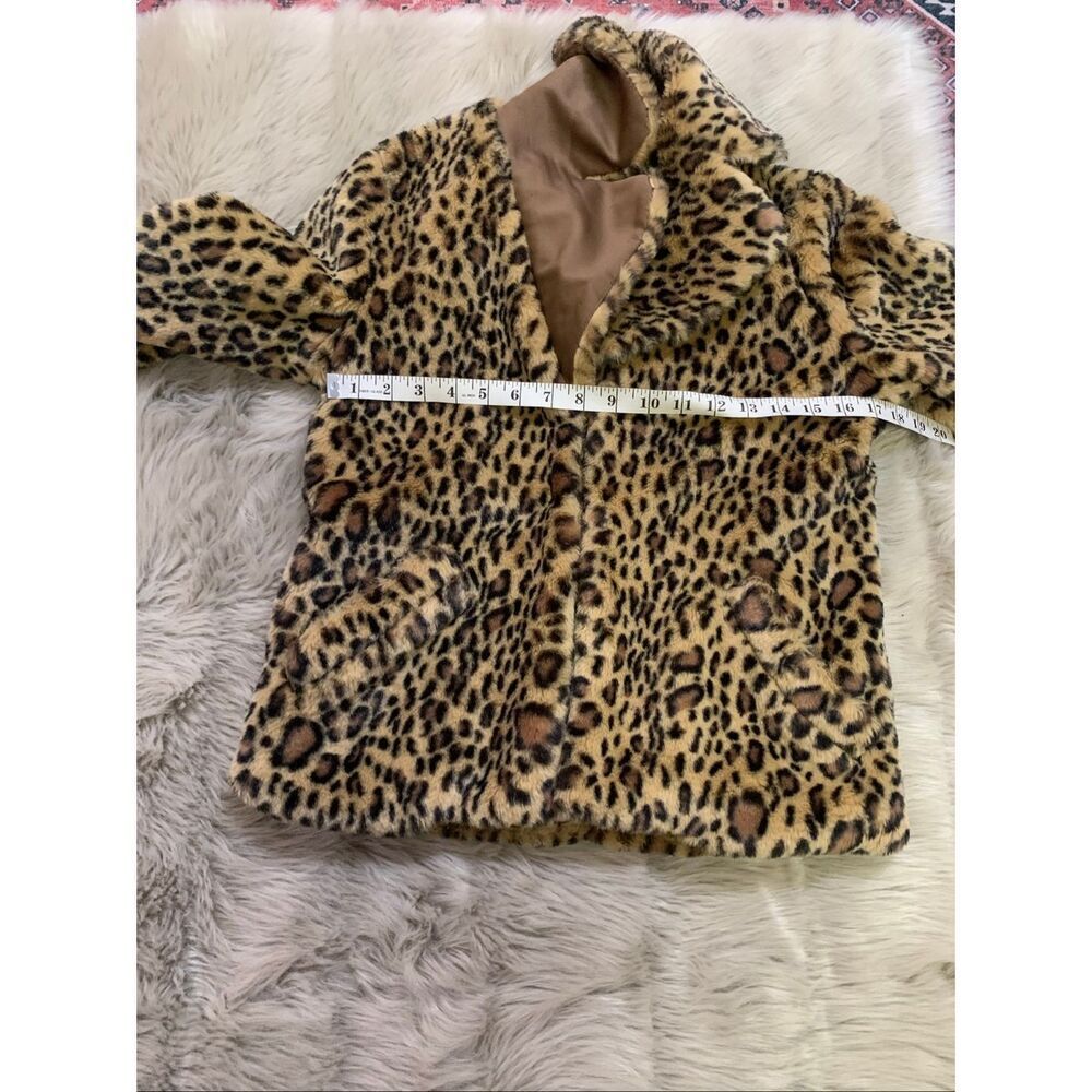 leopard print faux fur jacket - Picture 5 of 6